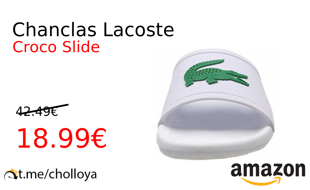 hombro Húmedo Camarada Chollo YA! Chanclas Lacoste