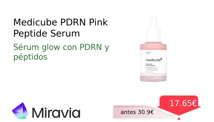 Medicube PDRN Pink Peptide Serum con Péptidos y Niacinamida