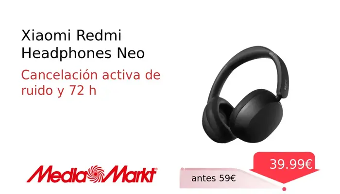 Xiaomi Redmi Headphones Neo Negro