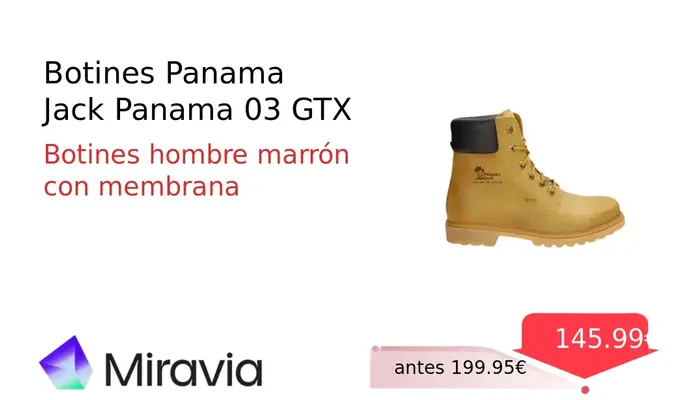 Botines Panama Jack Panama 03 GTX para Hombre