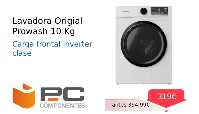 Lavadora Origial Prowash de 10 Kg