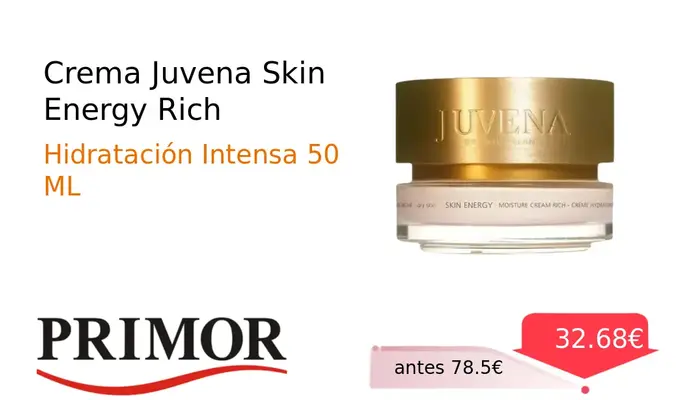 Crema Juvena Skin Energy Rich Hidratante Facial Intensiva