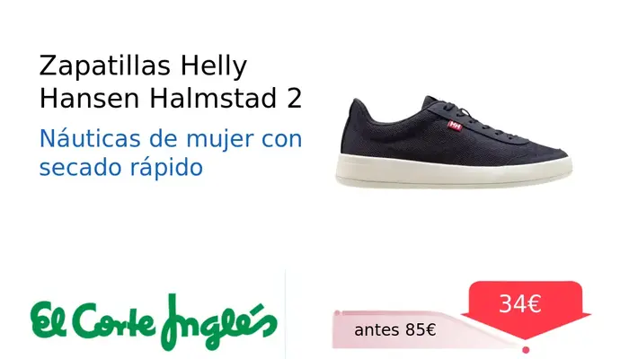 Zapatillas Helly Hansen Halmstad 2: Comodidad y Secado Rápido