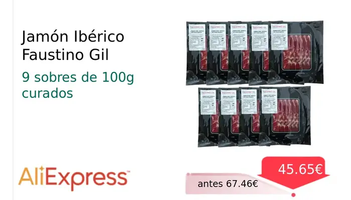 Jamón Ibérico Faustino Gil - Calidad Premium