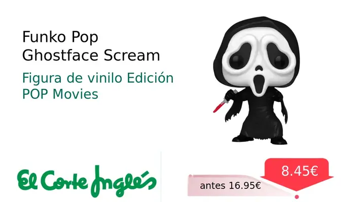 Funko Pop Ghostface de Scream en Vinilo