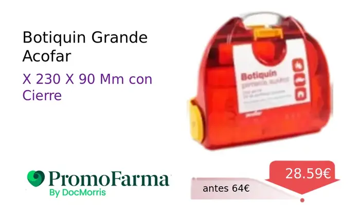 Botiquín Grande Acofar con Amplio Espacio de Almacenamiento