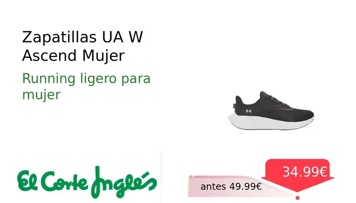 Zapatillas UA W Ascend de Under Armour para Mujer