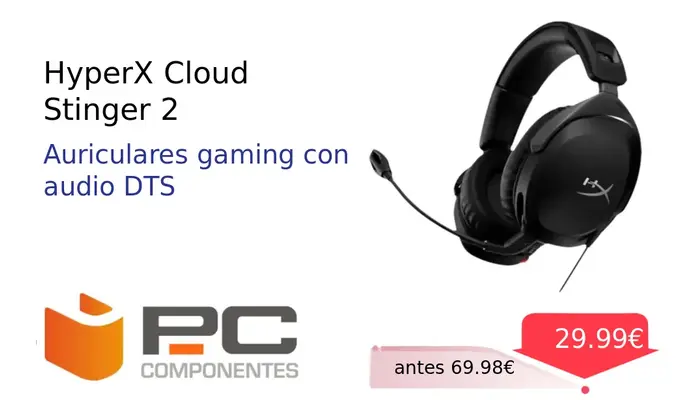 Auriculares Gaming HyperX Cloud Stinger 2 - Conexión Estable