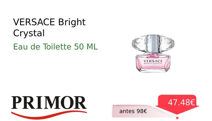 Versace Bright Crystal Eau de Toilette para Mujer