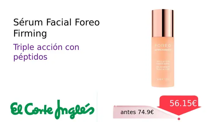 Sérum Facial Foreo Firming con 90% Ingredientes Naturales