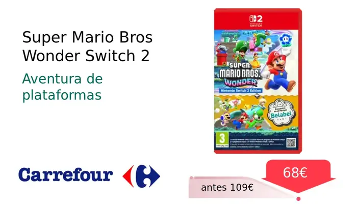 Super Mario Bros. Wonder para Nintendo Switch