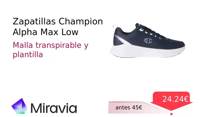 Zapatillas Champion Alpha Max Low Cut S60011-WW001