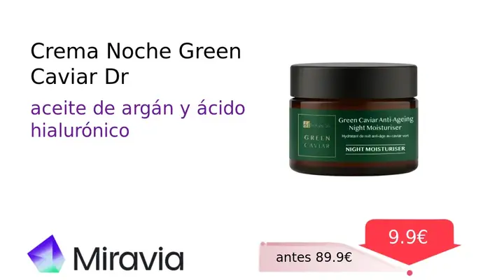 Crema Noche Green Caviar Dr. Antioxidante con Alga Caviar Verde
