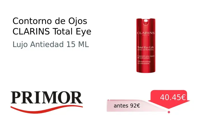 Contorno de Ojos CLARINS Total Eye