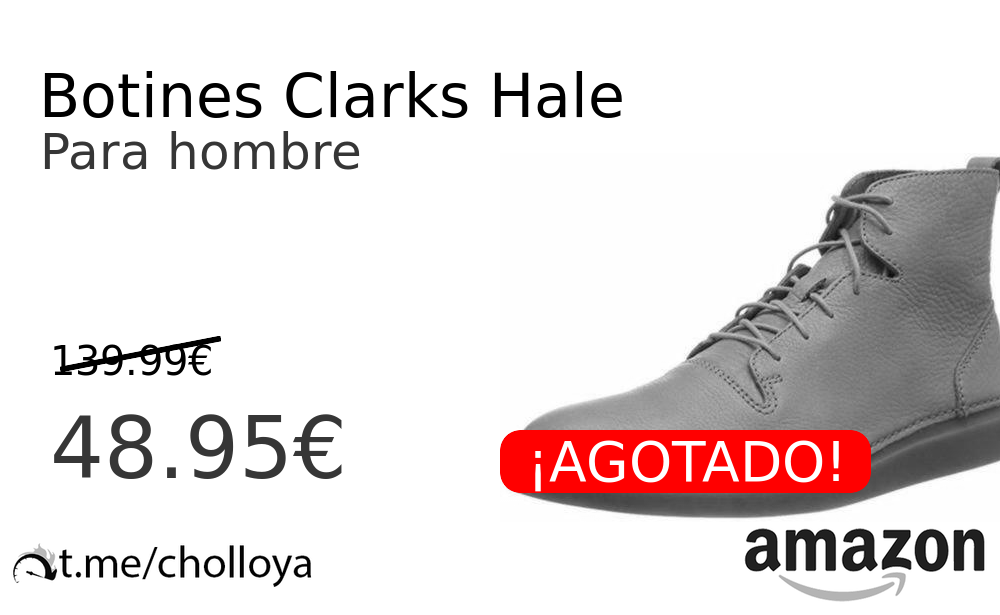 ensalada Subjetivo Volver a disparar Chollo YA! Botines Clarks Hale