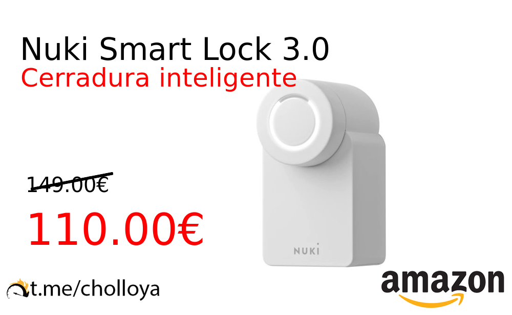 Cerradura Inteligente NUKI SMART LOCK 3.0 Blanco